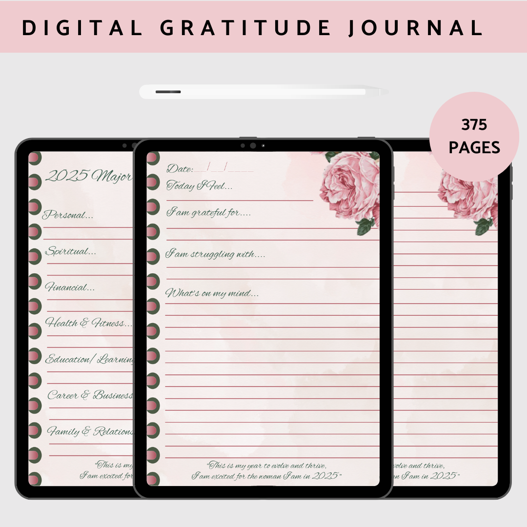 Surviving to Thriving Digital Gratitude Journal