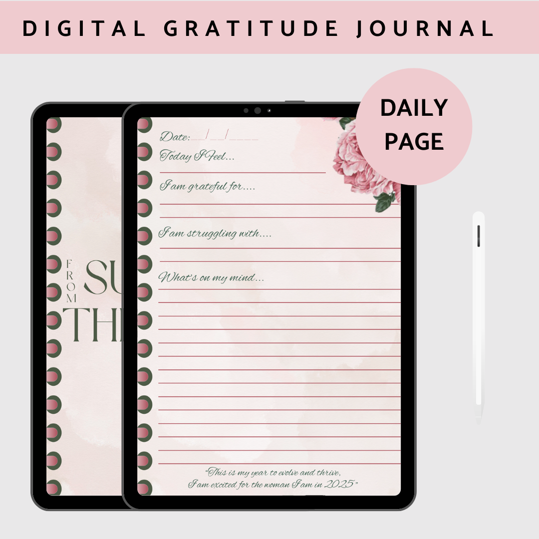 Surviving to Thriving Digital Gratitude Journal