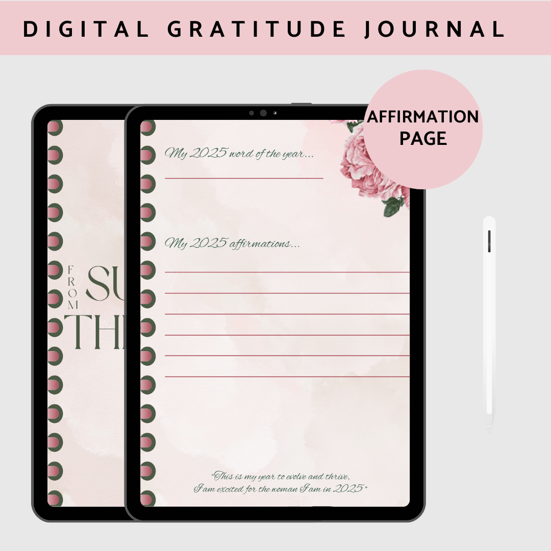Surviving to Thriving Digital Gratitude Journal